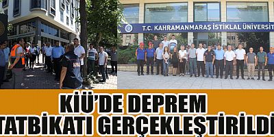 Kahramanmaraş İstiklal Üniversitesi (KİÜ) akademik ve idari personeline yönelik deprem eğitimi verilerek