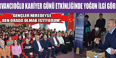 Alpedo Kervan lezzet grubu yönetim kurulu başkanı Sami Kervancıoğlu kariyer günü etkinliklerini sürdürüyor.  Kervancıoğlu katıldığı tüm programlarda öğrenciler tarafından yoğun ilgi görüyor.
